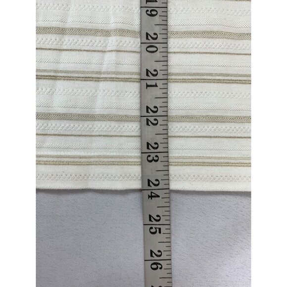 Croft & Barrow Women's Gold & White Top - Picture 6 of 6